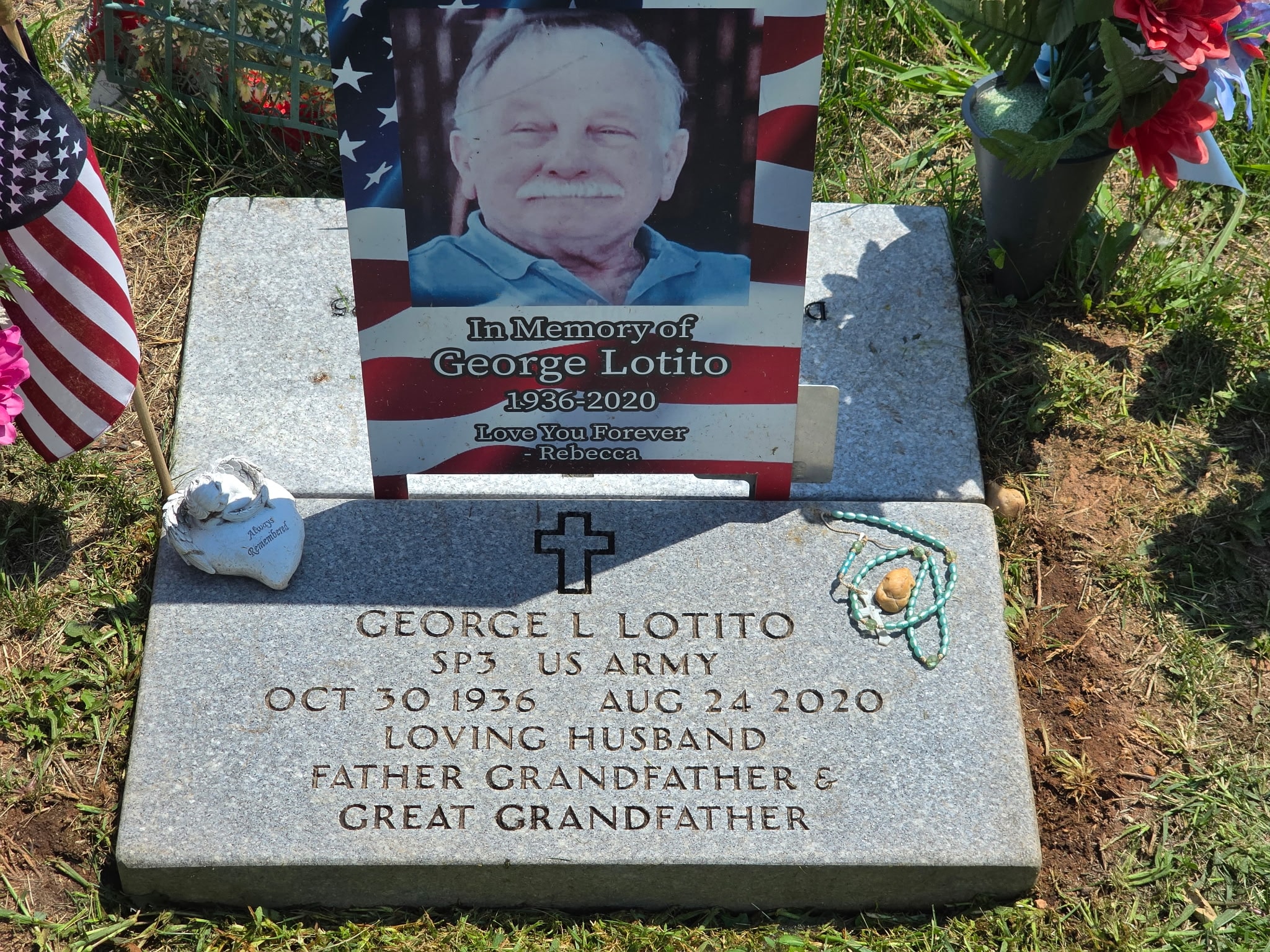 Headstone after cleaning — restored and clearly legible